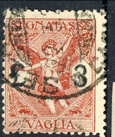 Regno VE3 Vaglia  N. 6 Lire 3 Carminio Usato  Cat.€ 38 - Mandatsgebühr