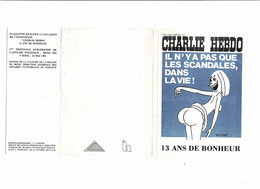 Wolinski Pochette Plaquette Expo Charlie Hebdo Mons Belgique 1992 Très Bon état - Wolinski