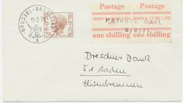 GB STRIKE POST 1971 FDC 1 Sh. (pair) Postage John S. Cube Ltd 1971, BELGIUM - Lettres & Documents