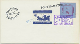 GB 1971 UK Postal Strike FDC Worthing Private Postage Service MIRROR INVERTED - Storia Postale