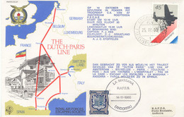 GB RAF Special Cover From AMSTERDAM In Fokker F27 Troopship C5 To ANDORRA 1980 - Brieven En Documenten