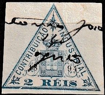 Revenue / Fiscaux / Fiscal, Portugal -|- Contribuição Industrial 1894 / 2 Rs. - Margem Média - Oblitérés