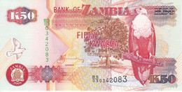 BILLETE DE ZAMBIA DE 50 KWACHA DEL AÑO 2009 SIN CIRCULAR (BANK NOTE) UNCIRCULATED - Zambia