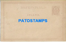 154700 ISLAND ISLANDIA POSTAL STATIONERY POSTCARD - Entiers Postaux