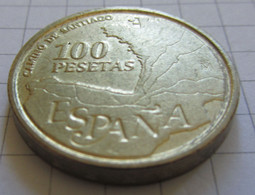 100 Peseta Umlaufmünze Heiliges Jakobsjahr 1993 Spanien Juan Carlos - 100 Pesetas