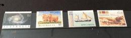 (Stamps 08-03-2021) Selection Of 5 Mint High Values Issues Of SPECIMEN Stamps From Australia - Variétés Et Curiosités