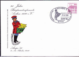 BRD FGR RFA - Privatumschlag 90 Jahre Briefmarkenfreunde (MiNr: PU 115 D1/001) 1980 - Sonderstempel Aachen - Enveloppes Privées - Oblitérées