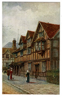 Ref 1477 - J. Salmon Postcard - Shakespeare's Birthplace Exterior - Stratford-on-Avon - Stratford Upon Avon