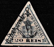 Revenue / Fiscaux / Fiscal, Portugal -|- Contribuição Industrial 1898 / 20 Rs. - Margem Média - Used Stamps