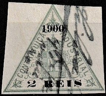 Revenue / Fiscaux / Fiscal, Portugal -|- Contribuição Industrial 1900 / 10 Rs. - Margem Larga - Gebraucht