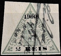 Revenue / Fiscaux / Fiscal, Portugal -|- Contribuição Industrial 1900 / 10 Rs. - Margem Larga - Used Stamps