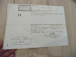 Roulage Feuille De Route Diligence  Joseph Rivaud Lyon Pour Aix En Provence An 9 Fils De Fer - Transports