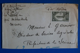 L21 MAROC BELLE LETTRE 1929 PAR AVION CASABLANCA POUR SEINE FRANCE + AFFRANCHISSEMENT INTERESSANT - Storia Postale