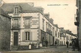 St Jean Brévelay * Rue Et Hôtel FERRAND JAGUEUX * Villageois - Saint Jean Brevelay