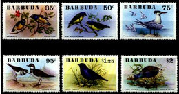 Barbuda, 1976, Birds, Animals, Fauna, MNH, Michel 261-266 - Barbuda (...-1981)