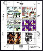 Barbuda, 1977, Zeppelin, Space, Lindbergh, Silver Jubilee, Rubens, MNH, Michel Block 29 - Barbuda (...-1981)