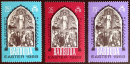 Barbuda, 1969, Easter, Paintings, Art, MNH, Michel 32-34 - Barbuda (...-1981)