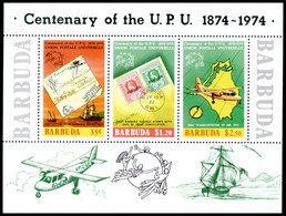 Barbuda, 1974, UPU, Universal Postal Union, United Nations, MNH, Michel Block 10 - Barbuda (...-1981)