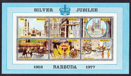 Barbuda, 1977, Silver Jubilee Queen Elizabeth, Royal, MNH, Michel Block 22 - Barbuda (...-1981)