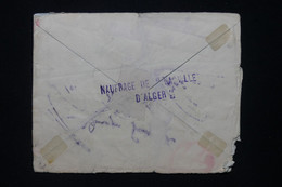 FRANCE - Griffe Du Naufrage Du Bateau "la Ville D'Alger" Sur Enveloppe En 1909 Pour Le Préfet De La Corse - L 90947 - Ramppost