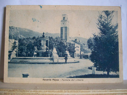 VG 1948 - Massa  Apuania - Carrara - Fontana Del Littorio - Palazzo Delle Poste - 2 Scans. - Massa