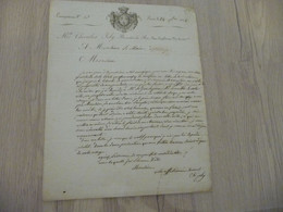 CHEVALIER JOLY Commerçante Paris Rue Coq Héron Lettre à En Tête Signée 1824 Belle Vignette - Historical Documents