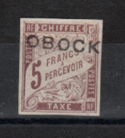 Obock_ Chiffre Taxe (1892 ) 5F N°19 - Autres & Non Classés