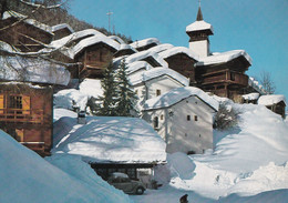 A1329- WINTER IN HIVER A GRIMENTZ VAL D'ANNIVIERS SWITZERLAND USED POSTCARD - Grimentz