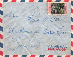 AOF LETTRE PAR AVION / OUAHIGOUYA  POUR LYON 1958 - Briefe U. Dokumente