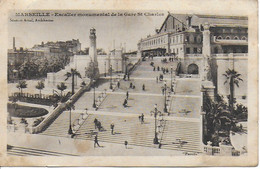 Marseille -  L'escalier Monumental De La Gare Saint Charles - Bahnhof, Belle De Mai, Plombières