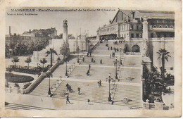 Marseille -  L'escalier Monumental De La Gare Saint Charles - Quartier De La Gare, Belle De Mai, Plombières