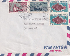 COTE FRANCAISE DES SOMALIS PLI AERIEN - Covers & Documents