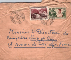 AOF / LETTRE PAR AVION / MOUYONDZI / MOYEN CONGO   / POUR LYON 1958 - Covers & Documents