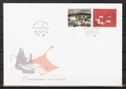 Norway Norge 2003 Norwegian Graphics (II), Grøstad And Nesch Mi 1486-1487  FDC - Covers & Documents