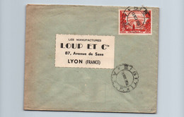 CONGO / LETTRE PAR AVION / SIBITI / DOLISIE  / POUR LYON 1958 - Storia Postale