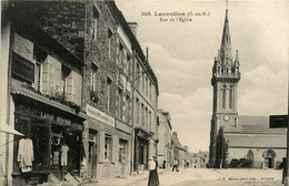 Lanvollon * La Rue De L'église * Quincaillerie François LE BOUX * Commerces Magasins - Lanvollon