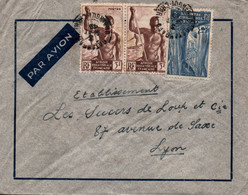 OUBANGUI / LETTRE PAR AVION / BATANGAFO / POUR LYON 1949 - Brieven En Documenten