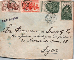 DAHOMEY / LETTRE PAR AVION / COTONOU POUR LYON / 194? - Sonstige & Ohne Zuordnung