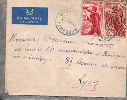 CAMEROUN  /  LETTRE PAR AVION  /  POUR LYON / 1949 - Otros & Sin Clasificación