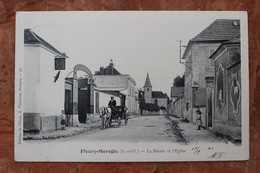 FLEURY-MEROGIS (91) - LA MAIRIE ET L'EGLISE - Fleury Merogis