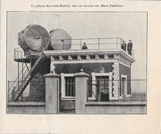 Le Phare Sautter-Harlé, Mis En Service Au Mont-Valérien. Stampa 1927 - Unclassified