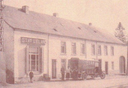 LIBIN  Reproduction D'une Carte Photo Magasin L'Elan Avant L'hotel Des Chasseurs - Libin