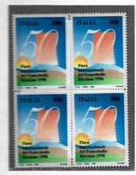 FIERA DEL FRANCOBOLLO, 1998 Serie In Quartina** - 1991-00:  Nuovi