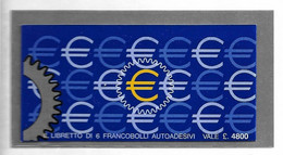 GIORNATA DELL'EUROPA Francobollo Autoadesivo, 1998 Libretto MNH** - 1991-00:  Nuovi