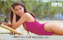Télécarte Japon *  FEMME (7216) PHONECARD JAPAN * TELEFONKARTE *  BATHCLOTHES LINGERIE - Fashion