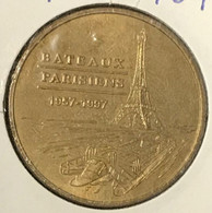 75007 PARIS BATEAUX PARISIENS MDP 2004B MEDAILLE SOUVENIR MONNAIE DE PARIS JETON TOURISTIQUE MEDALS COINS TOKENS - 2004