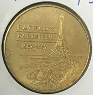 75007 PARIS BATEAUX PARISIENS MDP 2004S MEDAILLE SOUVENIR MONNAIE DE PARIS MDP JETON TOURISTIQUE MEDALS COINS TOKENS - 2004