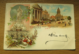 BERLIN (Allemagne) Précurseur Carte Gruss Voyagée 1897 - Altri & Non Classificati