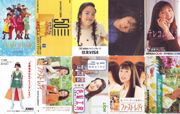 LOT 10 Telecartes Differentes Japon * FEMME Femmes (A-454) SEXY GIRL Girls Phonecards Japan * TELEFONKARTEN FRAUEN FRAU - Mode
