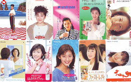 LOT 10 Telecartes Differentes Japon * FEMME Femmes (A-459) SEXY GIRL Girls Phonecards Japan * TELEFONKARTEN FRAUEN FRAU - Fashion
